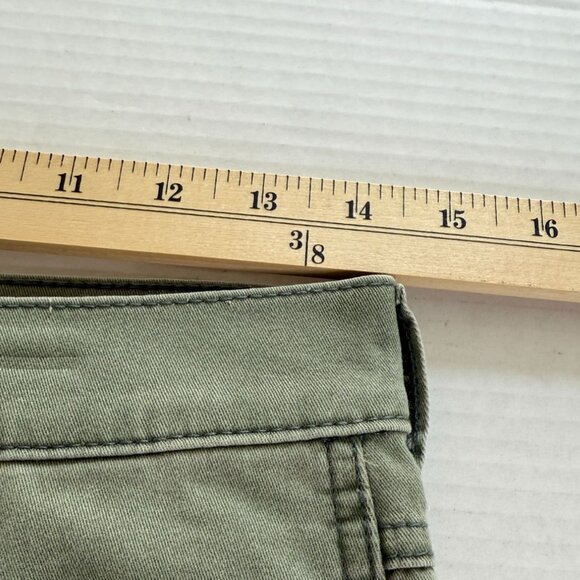 Hollister Womens High-Rise Olive Green Short-Shorts Size 7 W28 Beach Y2K Summer - Picture 9 of 9